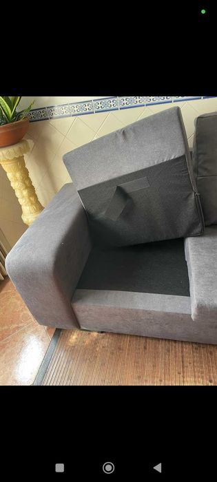 Sofá Novo 2.30x1.60 - 2 pufs na chaise longue