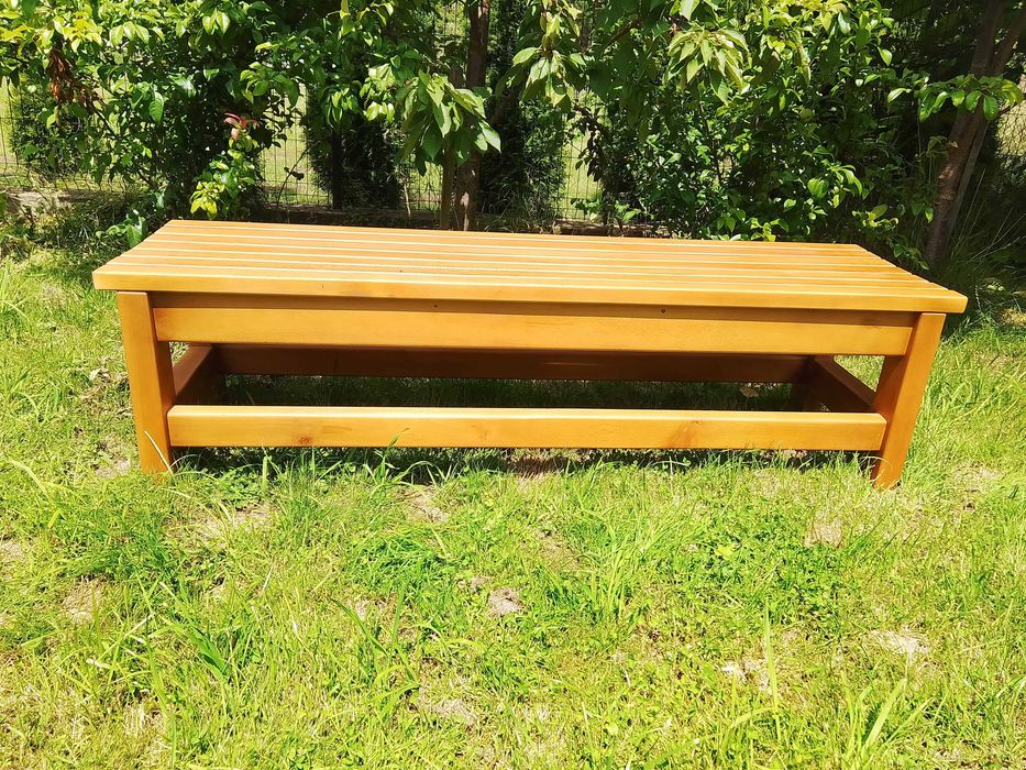 Ławka ogrodowa dębowa