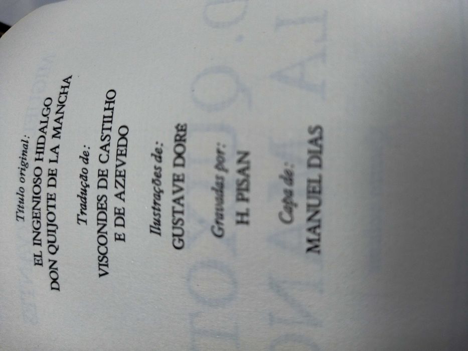 #LIVRO D. Quixote De La Mancha - 4 volumes Coleção Completa