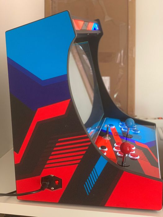 Maquina bartop nova com 26800 jogos, moedeiro e botões iluminados