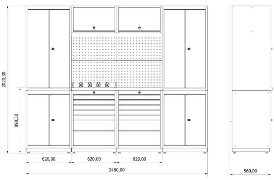 Mobiliário Armário / Módulo de oficina á medida do seu espaço JR1964287047877889123