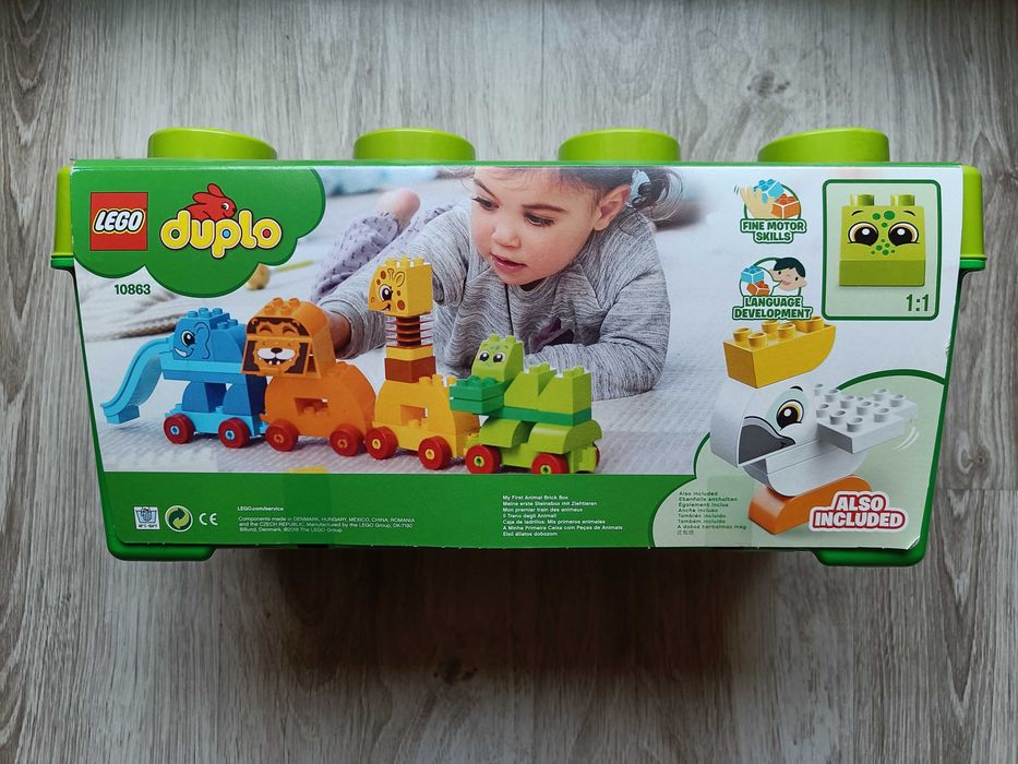 NOWE Klocki Lego 10863 Duplo - Pociąg ze zwierzątkami