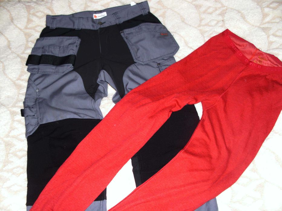 spodnie  L.BRADOR 50 - L elastyczne panele + DEVOLD merino wool