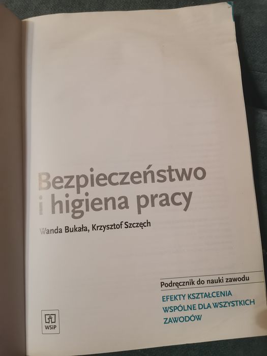 Bezpieczeństwo i higiena pracy, Bukała, Szczęch