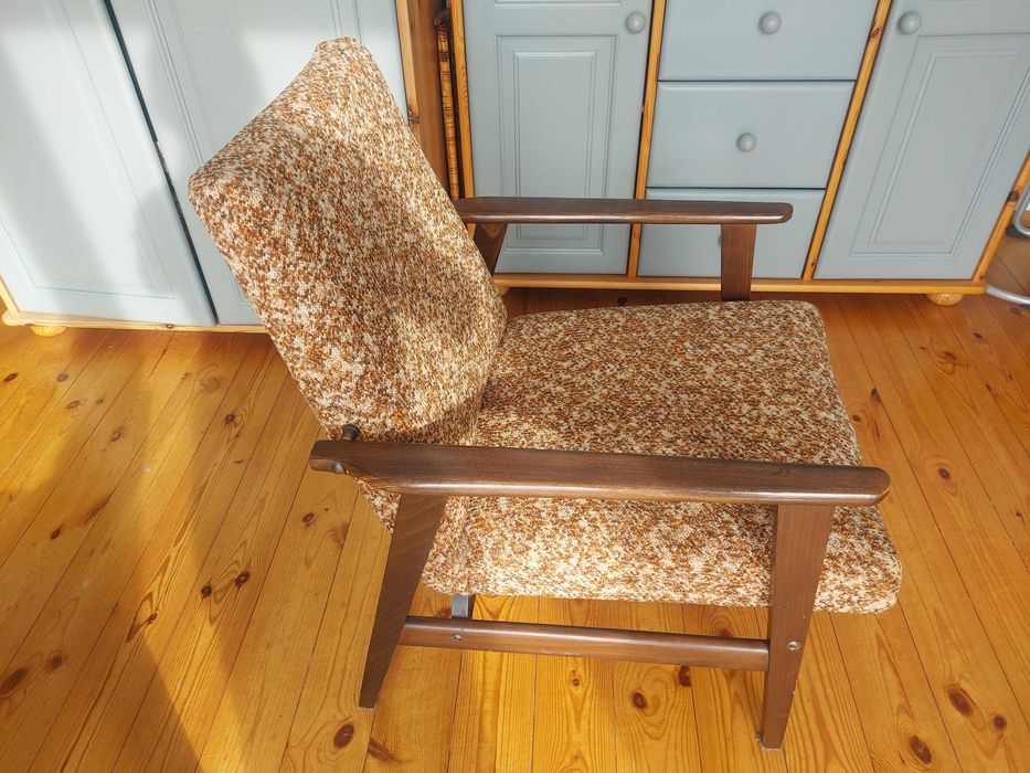 Stylowy fotel wypoczynkowy PRL - 2 szt