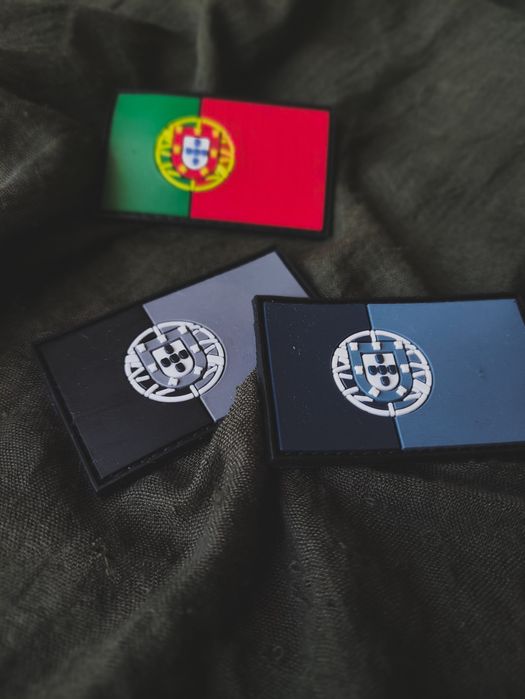 PORTUGAL FLAG PATCH – Colors: Tan, Olive, and Black (Airsoft, Military)64738363011843121