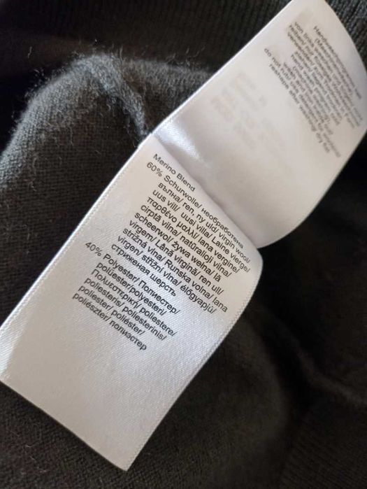 Ciemnozielony golf Pierre Cardin voyage wełna dziewicza