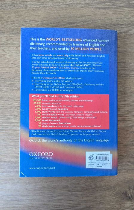 Oxford Advanced Learner's Dictionary, Seventh (7th) Edition.