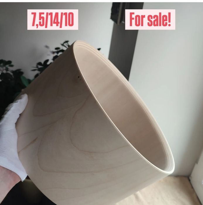 АКЦІЯ!!! 5122 грн. замість 6800 грн.Кленовое кадло для малого барабана