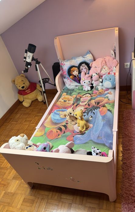 Quarto completo para meninas com 2x camas, estrado e colchões