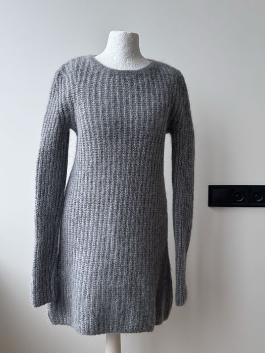 Сірий светер сукня серый свитер платье COS альпака шерсть