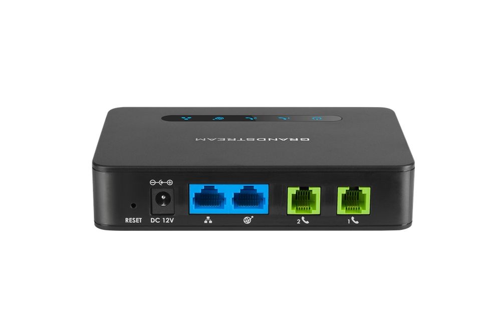 outlet bramka voip grandstream ht812 2xsip lan wan 2xfxs nat obsługa faxu