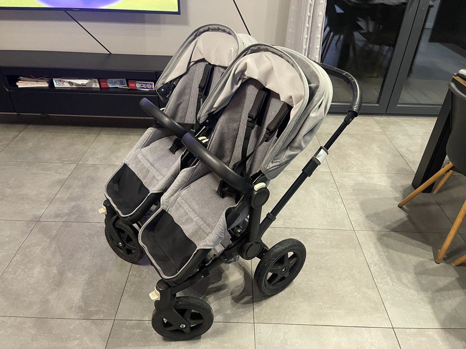 Bugaboo donkey 2 Wozek dzieciecy blizniaczy/ rok po roku caly zestaw
