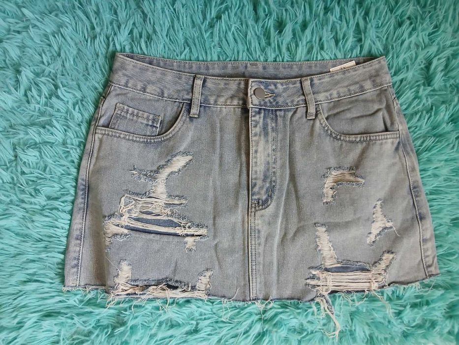 юбка джинс на размер 48-50