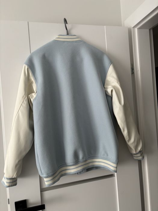 Kurtka bomberka H&M XS 160/80A niebiesko-biała