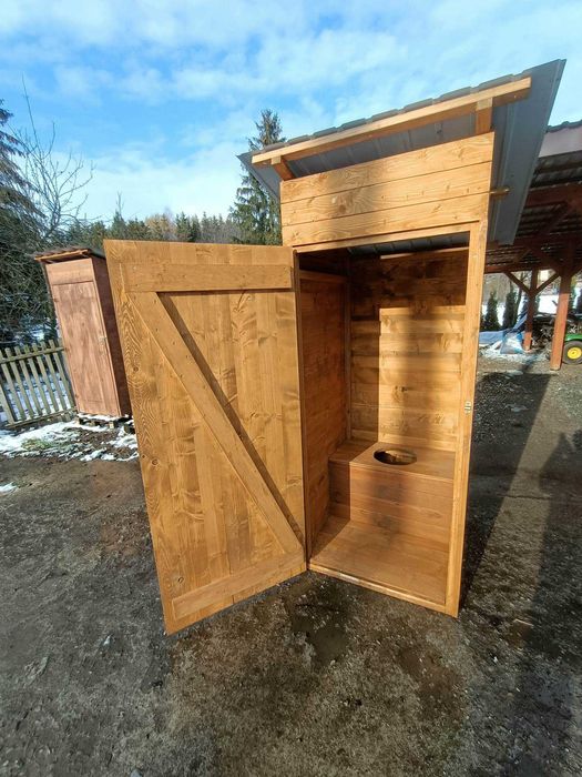WC/ toaleta/ kibel drewniany na budowę