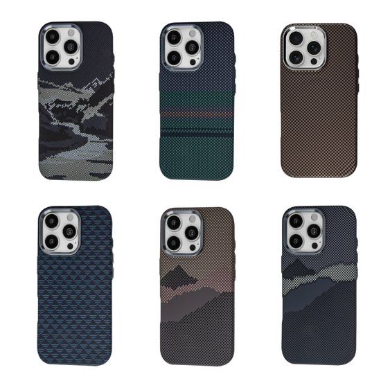 Каробоновый чехол на айфон 16 про макс MagSafe | Чохол айфон карбон