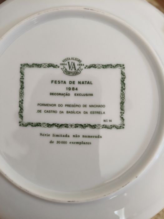 Prato Natal vista alegre 84