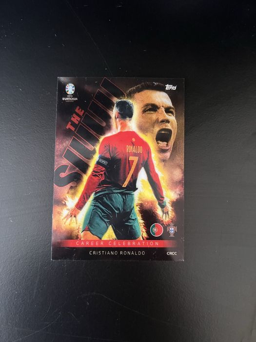 Carta rara Cristiano Ronaldo The Siuuuuuu Euro 2024