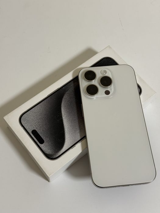 iPhone 15 Pro, 256 Gb, white titanium (MTUD3J/A)
