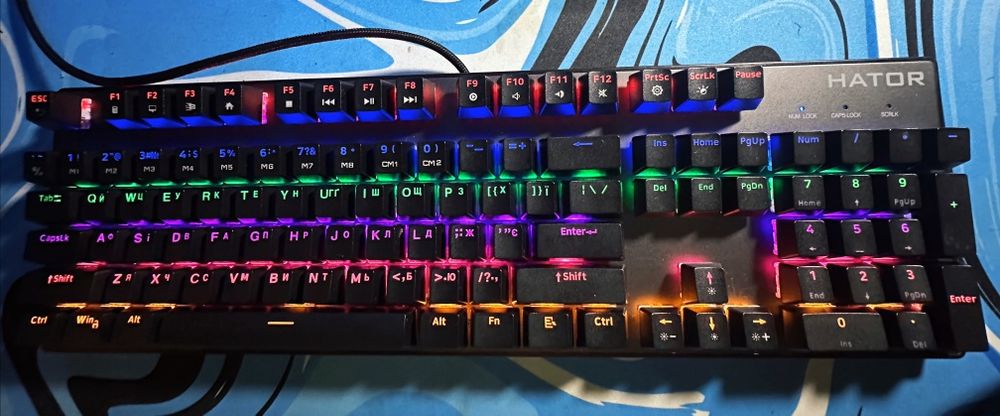 Ігрова клавіатура Hator starfall rainbow