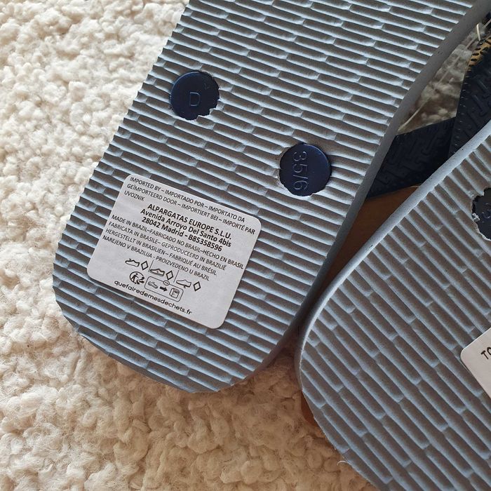 Chinelos Havaianas novos, tamanho 35-36