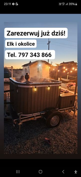 BALIA/JACUZZI wynajem Ełk i okolice .zapraszam!