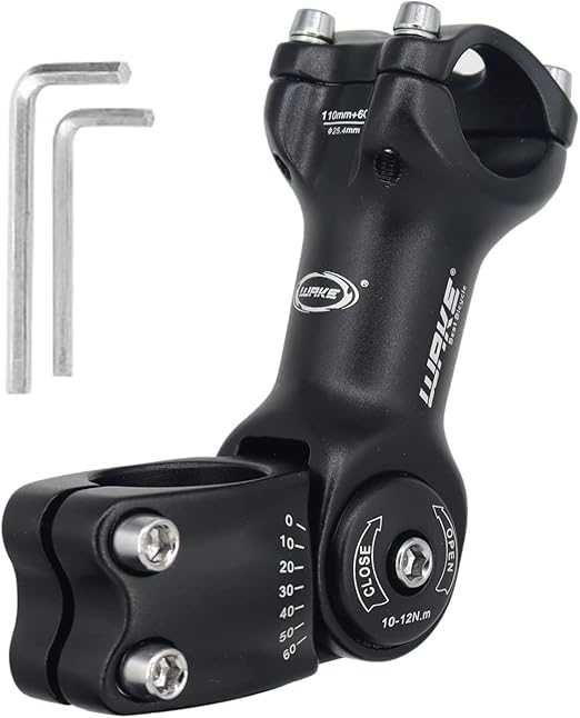 BSSOK Wake wspornik kierownicy roweru MTB, regulowany 25,4 mm 110mm
