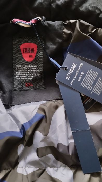 Parka, kurtka męska zimowa, nowa, czarna, rozmiar XXL