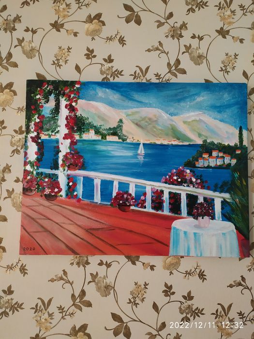 Картина природа і вид з тераси.