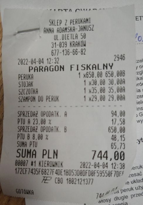 Peruka Gisela Mayer krótka ciemny brąz