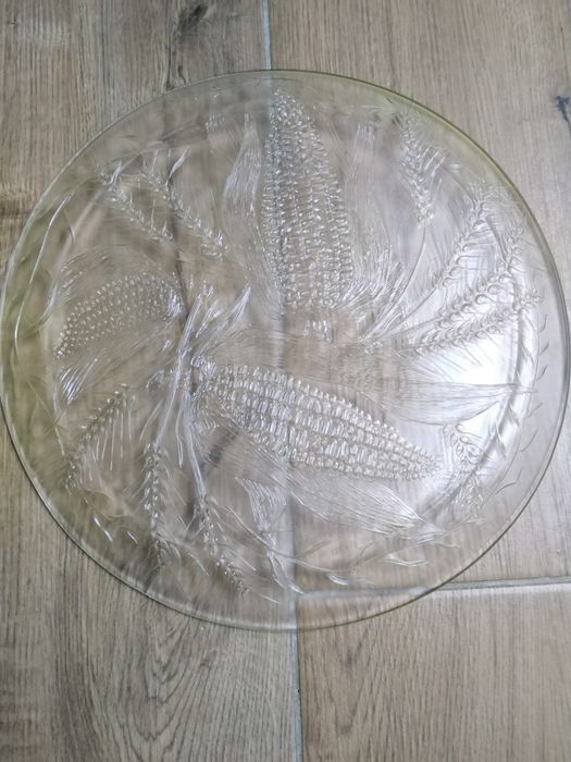 Duży szklany talerz duralex france