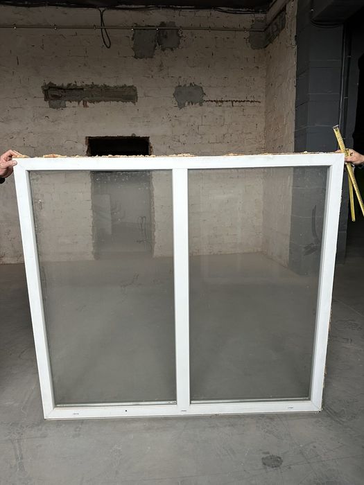 Металопластикови вікна 1640×1500  двосекційне