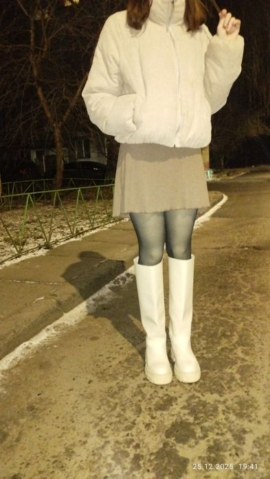 Сапоги труби, бежеві, 24 см