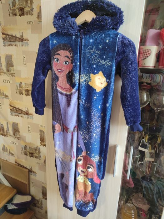 Халат-комбинезон-толстовка диснеевский флисовый унисекс