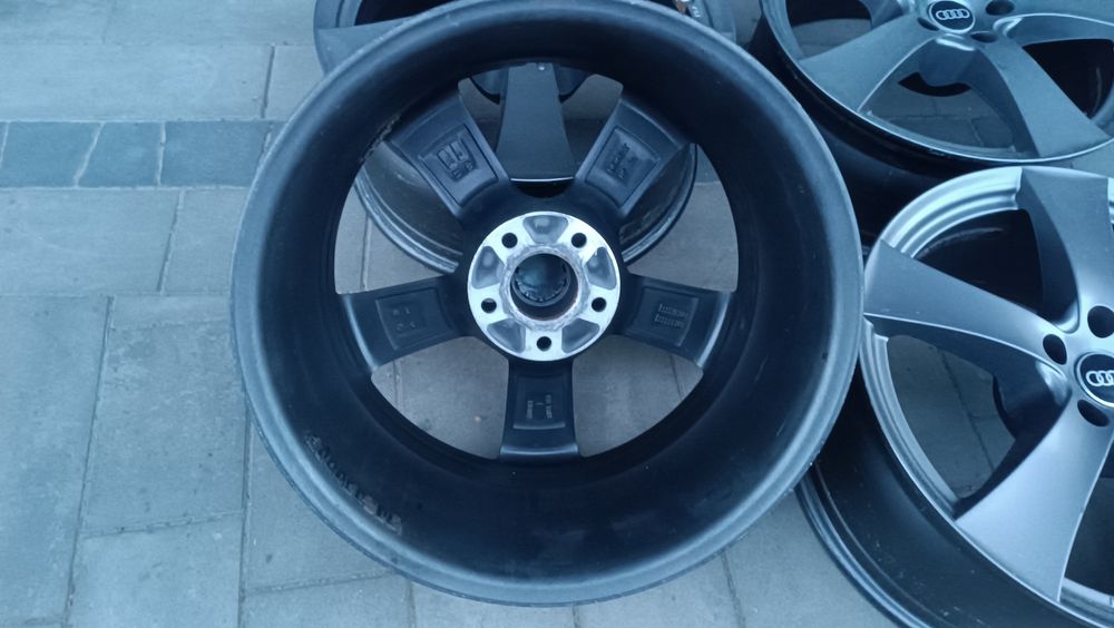 18 Alufelgi Audi A4 A5 A6 5x112 Mercedes C E GLC BMW 3,5, stan bdb grafitowe
