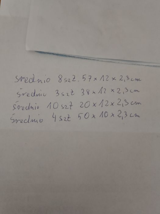 Mahoń deski ponad 1 m2