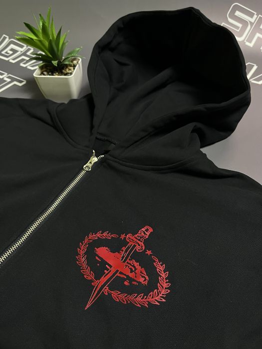 Зип худи Corteiz Slaughter Gang, худи кортез