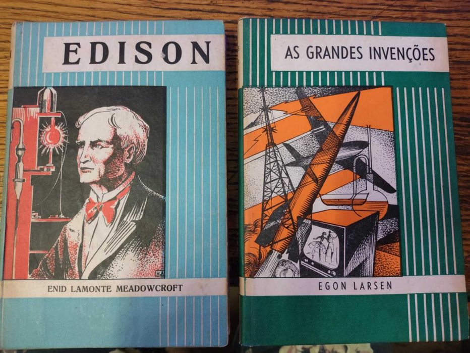 3 livros Coleção Quer Saber? da Editora Civilização, Edison,Marco Polo