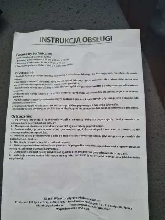 Wózek plażowy/działkowy  nowy