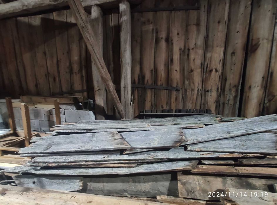 100- letnie deski ze starej chaty, na dekoracje, elementy wnętrza