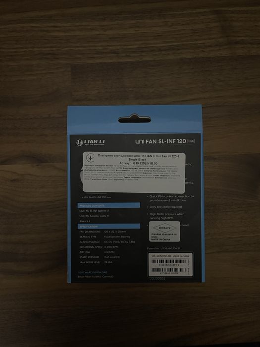 Lian Li Uni Fan SL-INF 120 Полностью новый + гарантия год