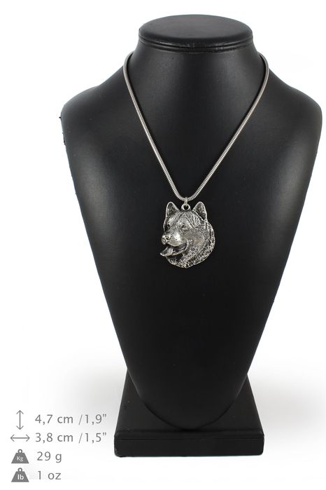 Alaskan Malamute posrebrzany naszyjnik na łańcuszki Art-Dog