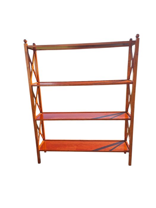 Vintage, drewniany regał na książki Grange