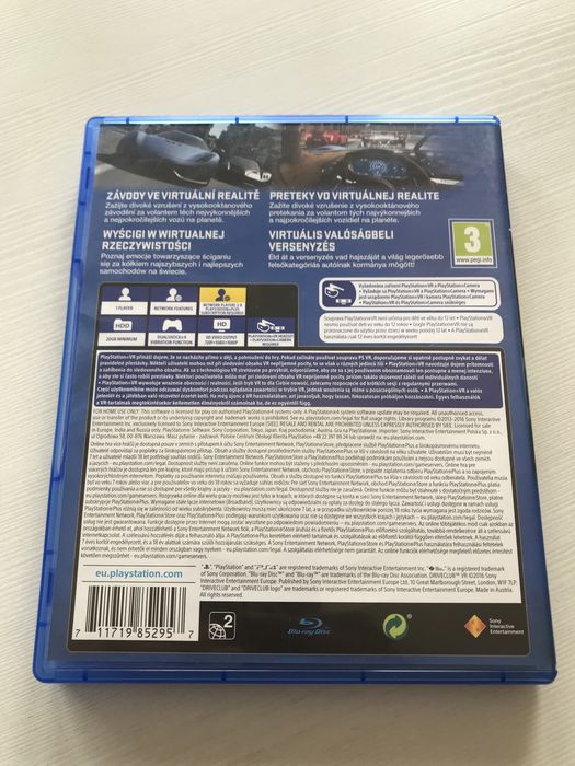 Driveclub vr gra wyścigowa na gogle gra ps4 ps5 pro gry playstation