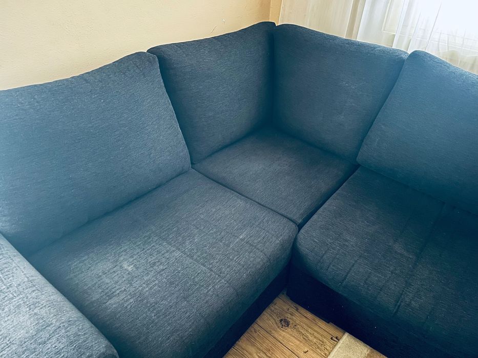 Sofá Preto 3 lugares em L