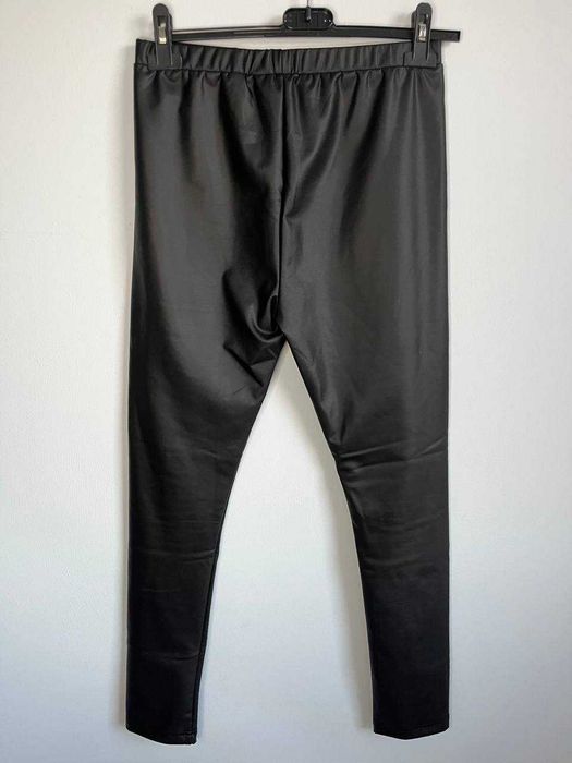 Czarne legginsy imitacja skóry Sinsay 164/XS Nowe