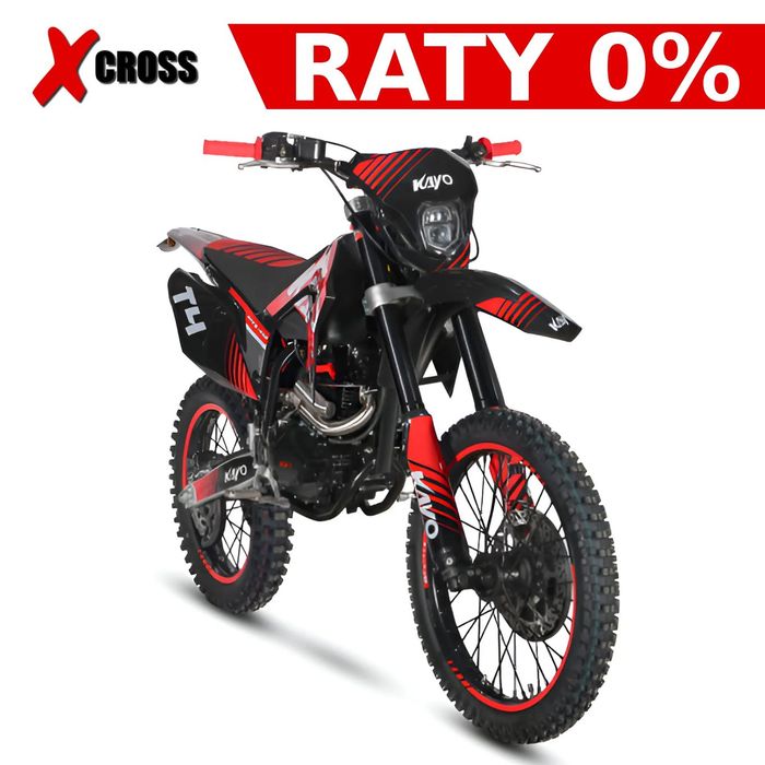 Kayo T4 250Cc Enduro 300Cc 21/18" Cross Lampa Led Raty