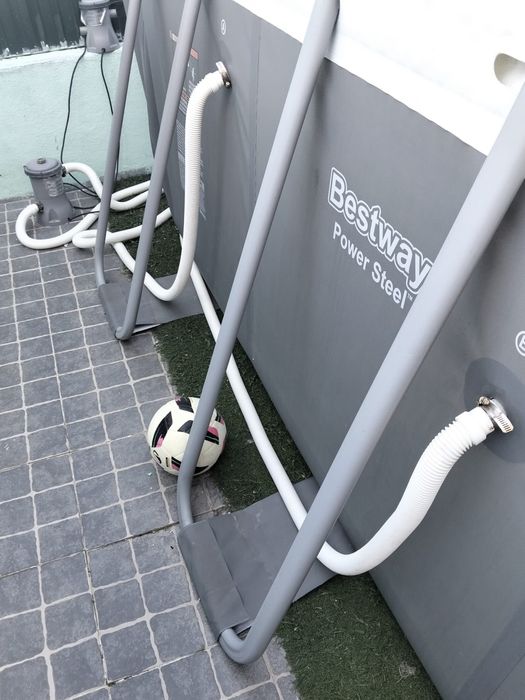 Piscina Bestway Power Steel 4,80 x 2,50 m + Escada + Bomba