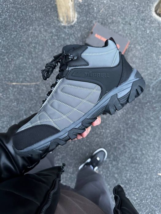 Зимові ТЕРМО кросівки MERREL MOC II сірі / є ОПТ